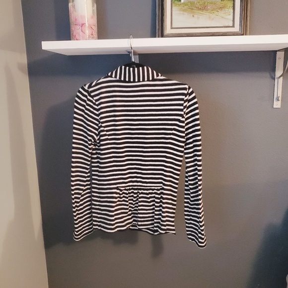 GUC Caslon black and white strip blazer - Picture 2 of 4